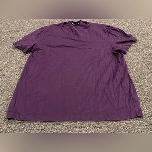 EUC! Plum MK Michael Kors L Men's Purple T-Shirt SS V-neck logo